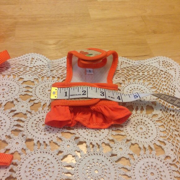 rabbit Harness and Leash, new. Cabbage patch and orange design - Picture 2 of 4